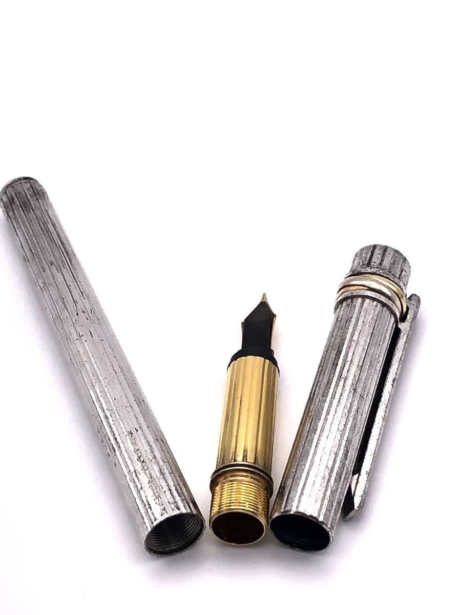 カルティエ Cartier 万年筆 18K 750 must シルバー