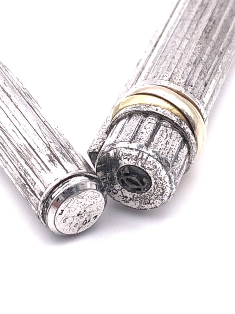 カルティエ Cartier 万年筆 18K 750 must シルバー