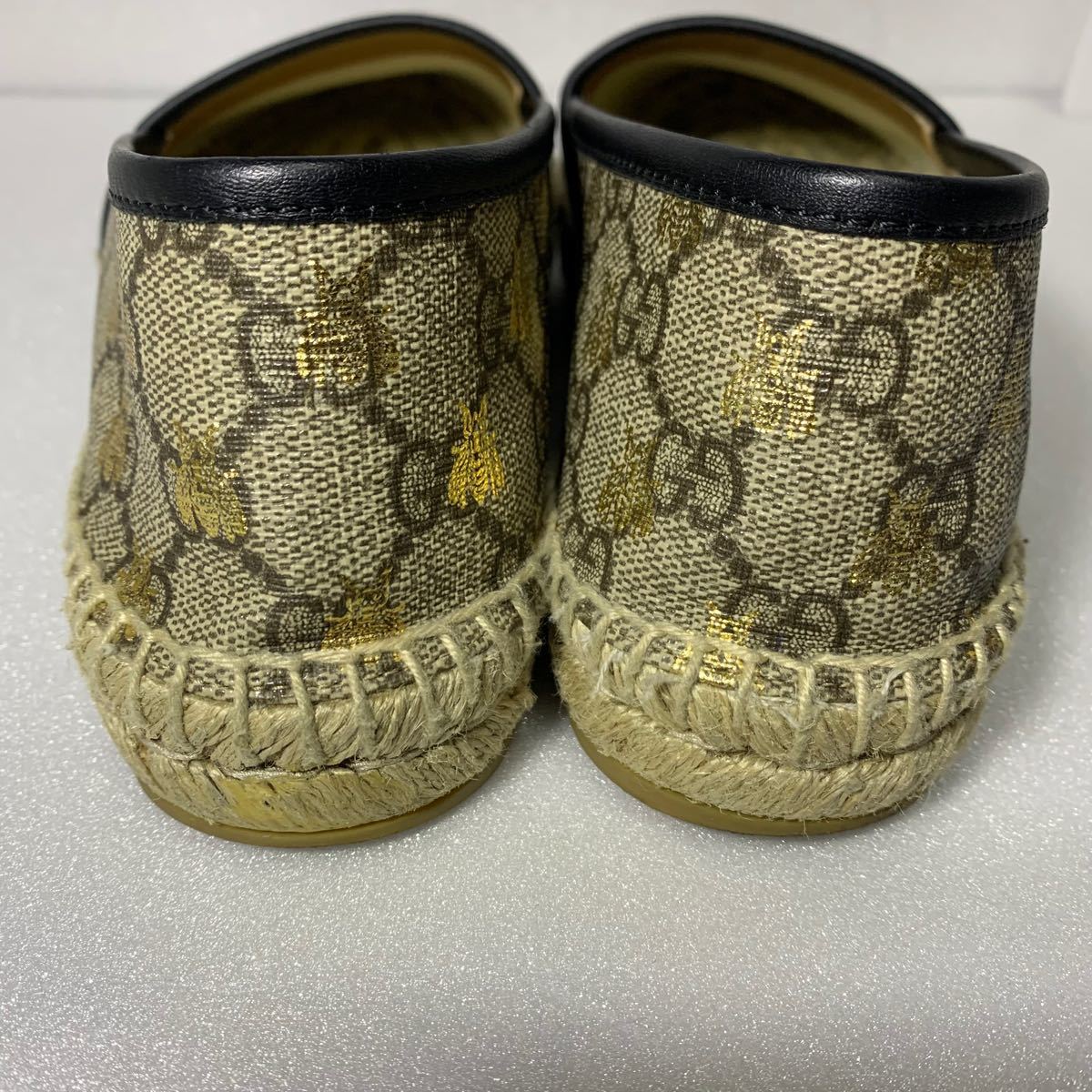 GUCCI グッチ 蜂 ビー エスパドリーユ 36 GG 23 バレー フラット