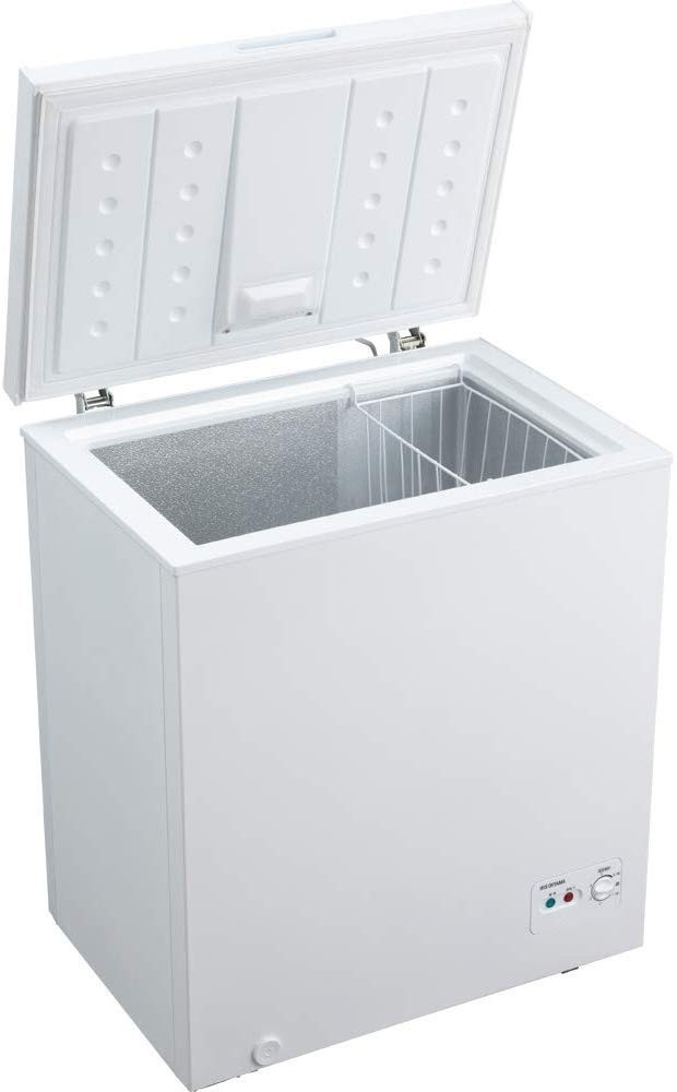 送料無料 冷凍庫 小型 上開き 142L ホワイト ICSD-14A-W 家庭用 チェストフリーザー ノンフロン ストッカー 業務用 アイリスオーヤマ
