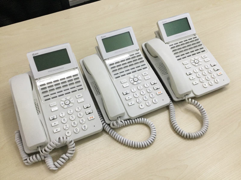 3台セット！ NTT αA1 ボタンスター標準電話機白 A1 STEL 1W