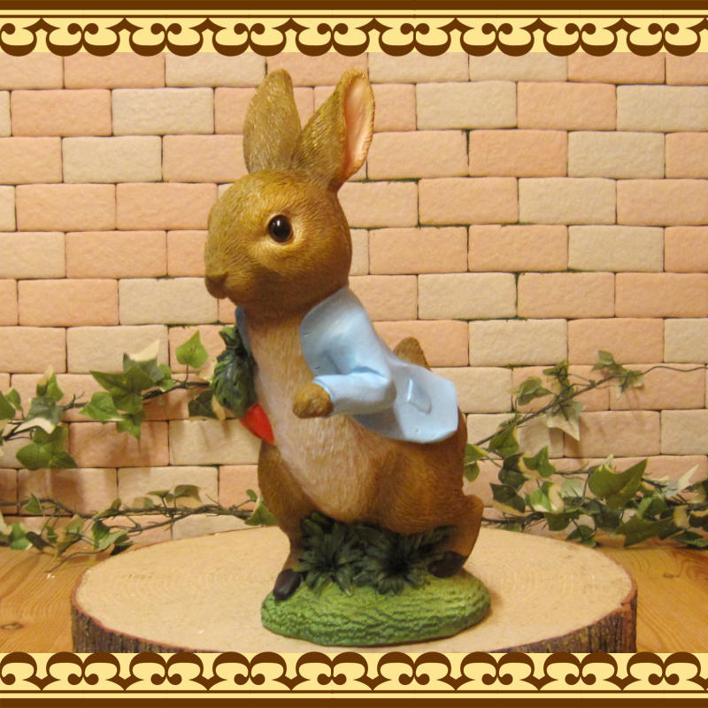  Peter Rabbit. ornament ... ornament runs Peter latiyu rabbit figure ba knee objet d'art garden veranda art 