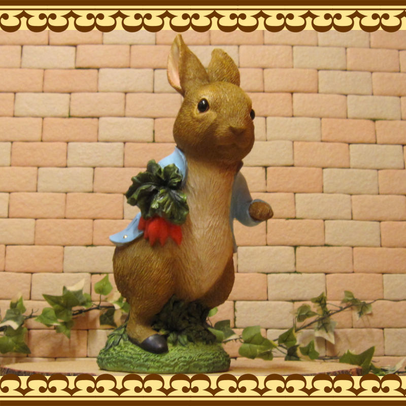  Peter Rabbit. ornament ... ornament runs Peter latiyu rabbit figure ba knee objet d'art garden veranda art 