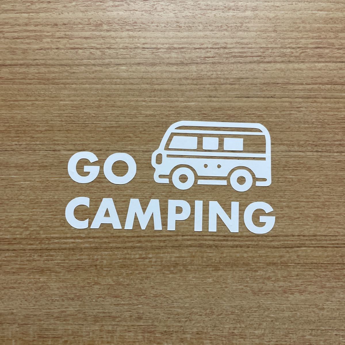 78. 【送料無料】 GO CAMPING カッティングステッカー バス キャンプ CAMP アウトドア【新品】_画像1
