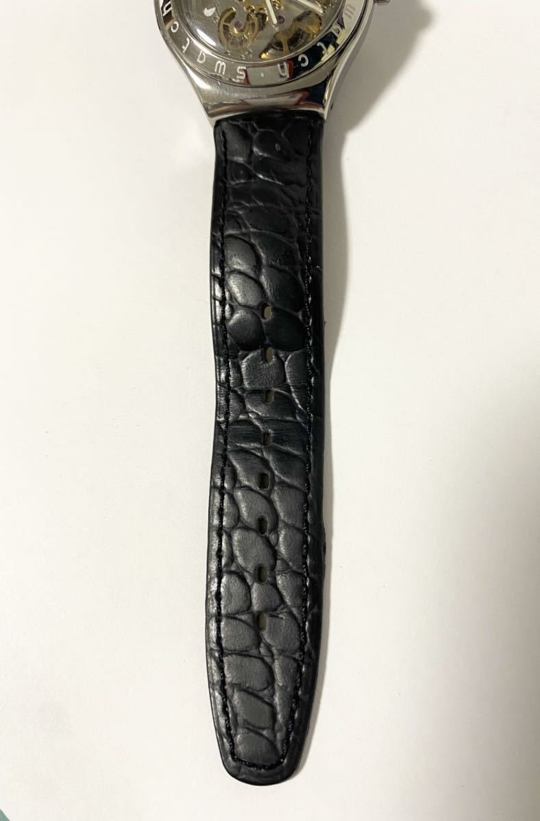 稼働☆Swatch スウォッチ IRONY アイロニー スケルトン ステンレス