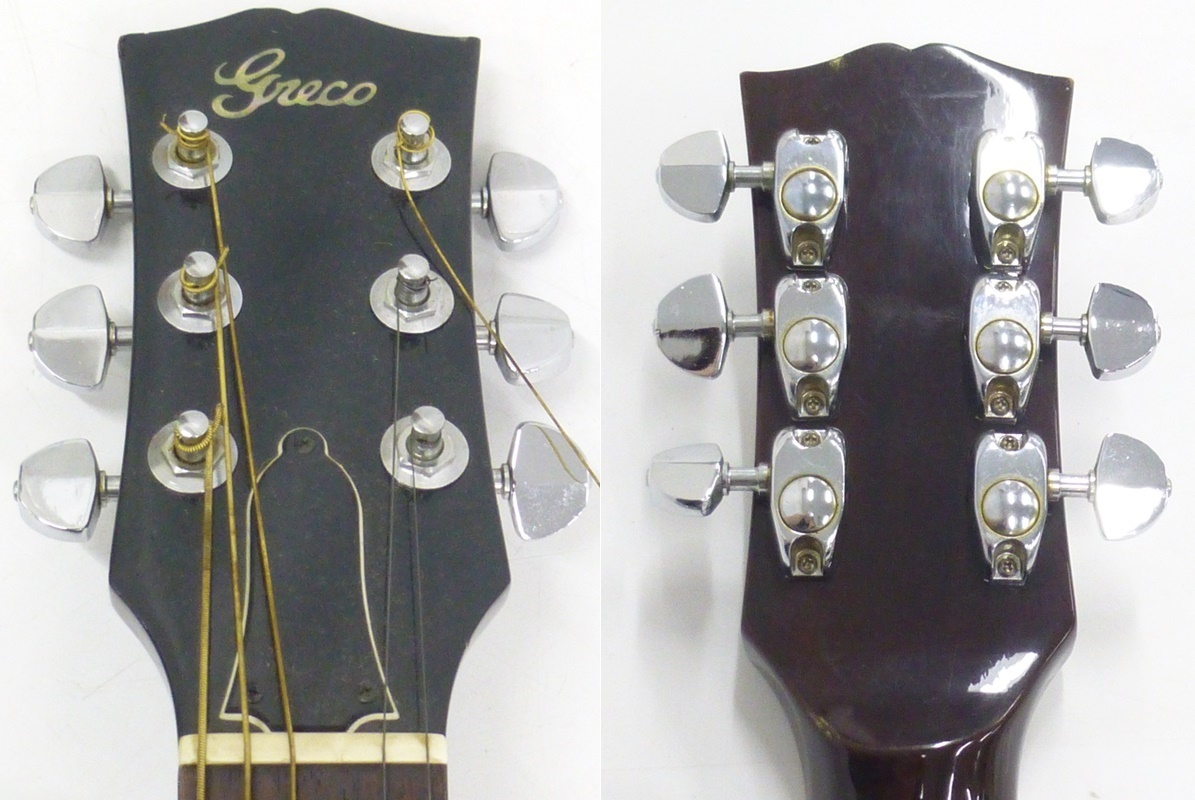 01 15-481984-09 [S] GRECO グレコ 101S アコースティックギター アコギ ギター ケース付き 札15 - 1