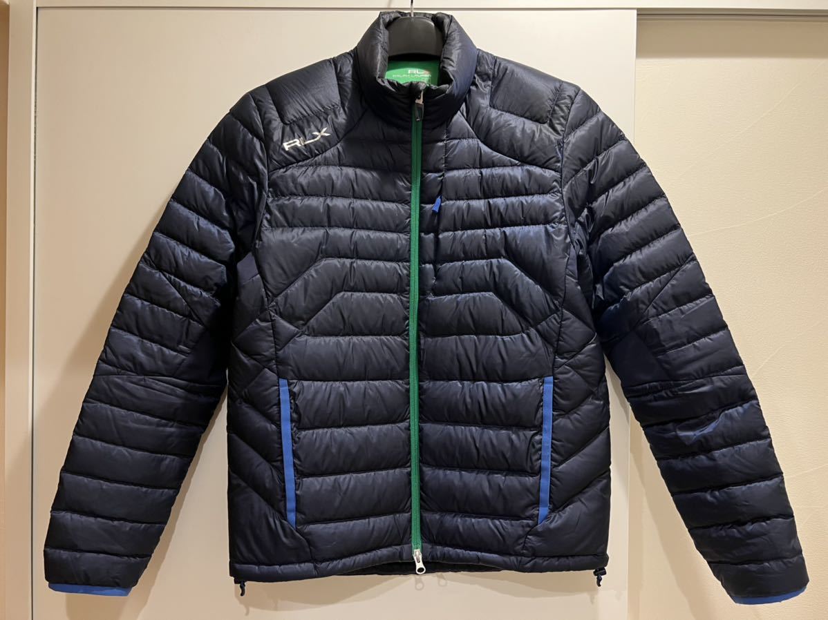 ★美品★RLX ラルフローレン ralph lauren ゴルフRLXスポーツ ダウンジャケット Sサイズ 濃紺_画像1