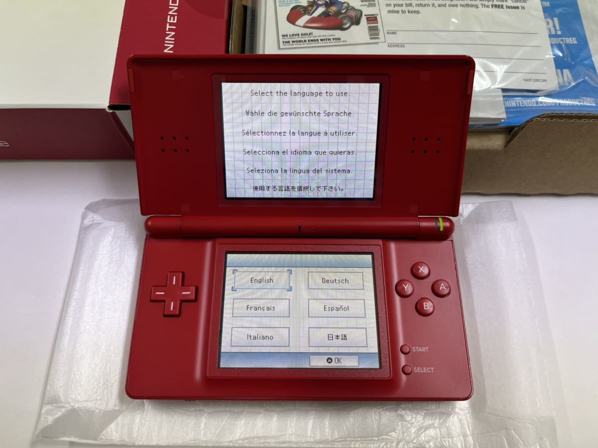 新品未開封 北米版 Nintendo ds Lite マリオレッドモデル-