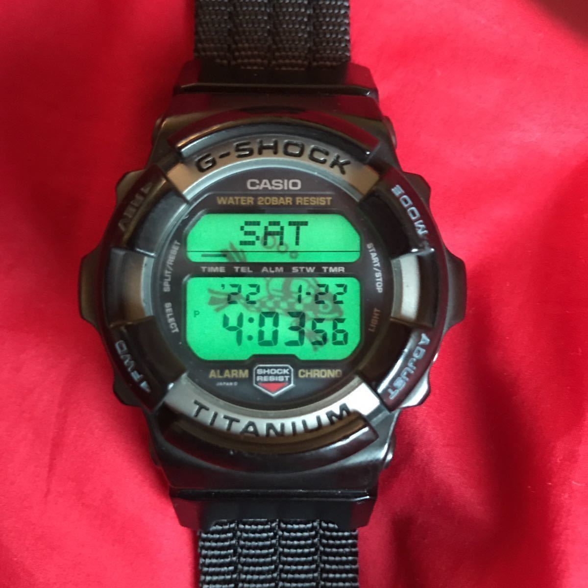 ☆★即決有☆★初代MRG ベゼル ベルト サキカン EL潜水蛙 多数カスタム G-SHOCK★美品★MR-G チタン スクリューバック ブロックマンFROGMAN_画像1