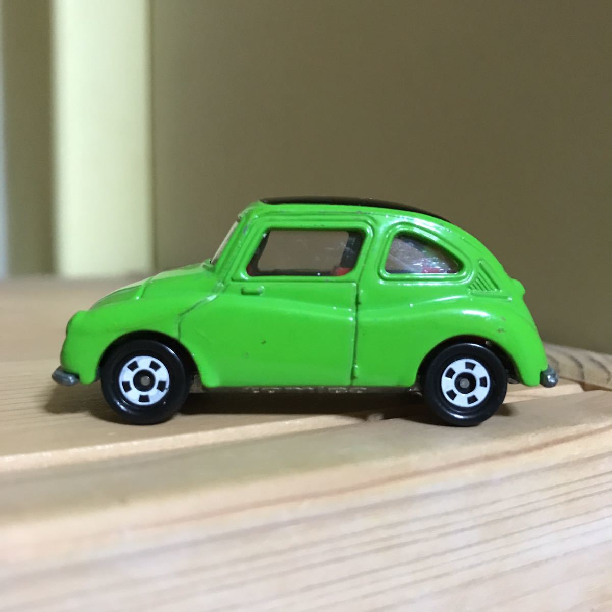 ☆★貴重 tomica スバル360トミカ No.21 SUBARU360 トミカ スバル360 富士重工 グリーン TOMICA ミニカー_画像4