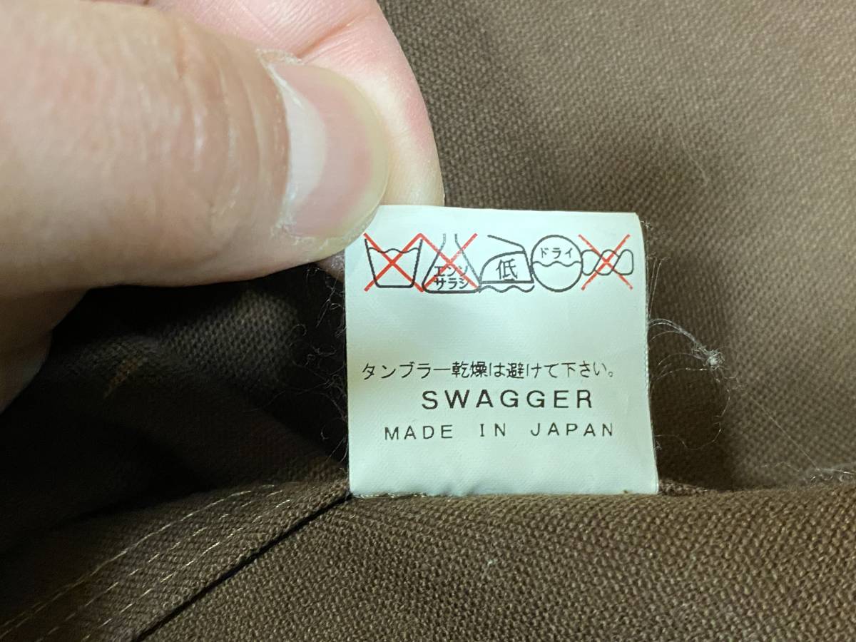 A1829 スワッガー SWAGGER◆丈夫なコート メンズL ブラウン 日本製_画像9