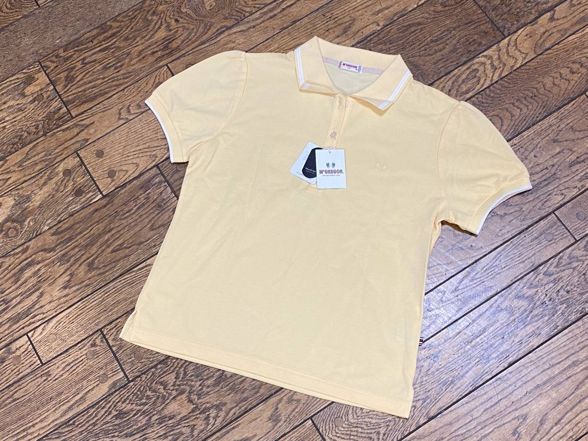 A1853 マクレガー McGREGOR◇半袖 ポロシャツ レディースLL イエロー