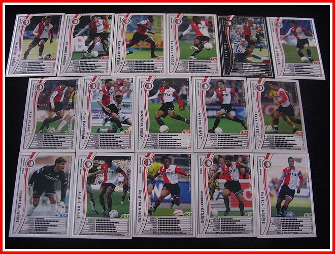 PANINI/パニーニ WCCF 2005-06ヨーロッパサッカークラブ選手カード(フェイエノールト・ロッテルダム)16枚セット☆161～176/336☆EUROPEAN_画像1