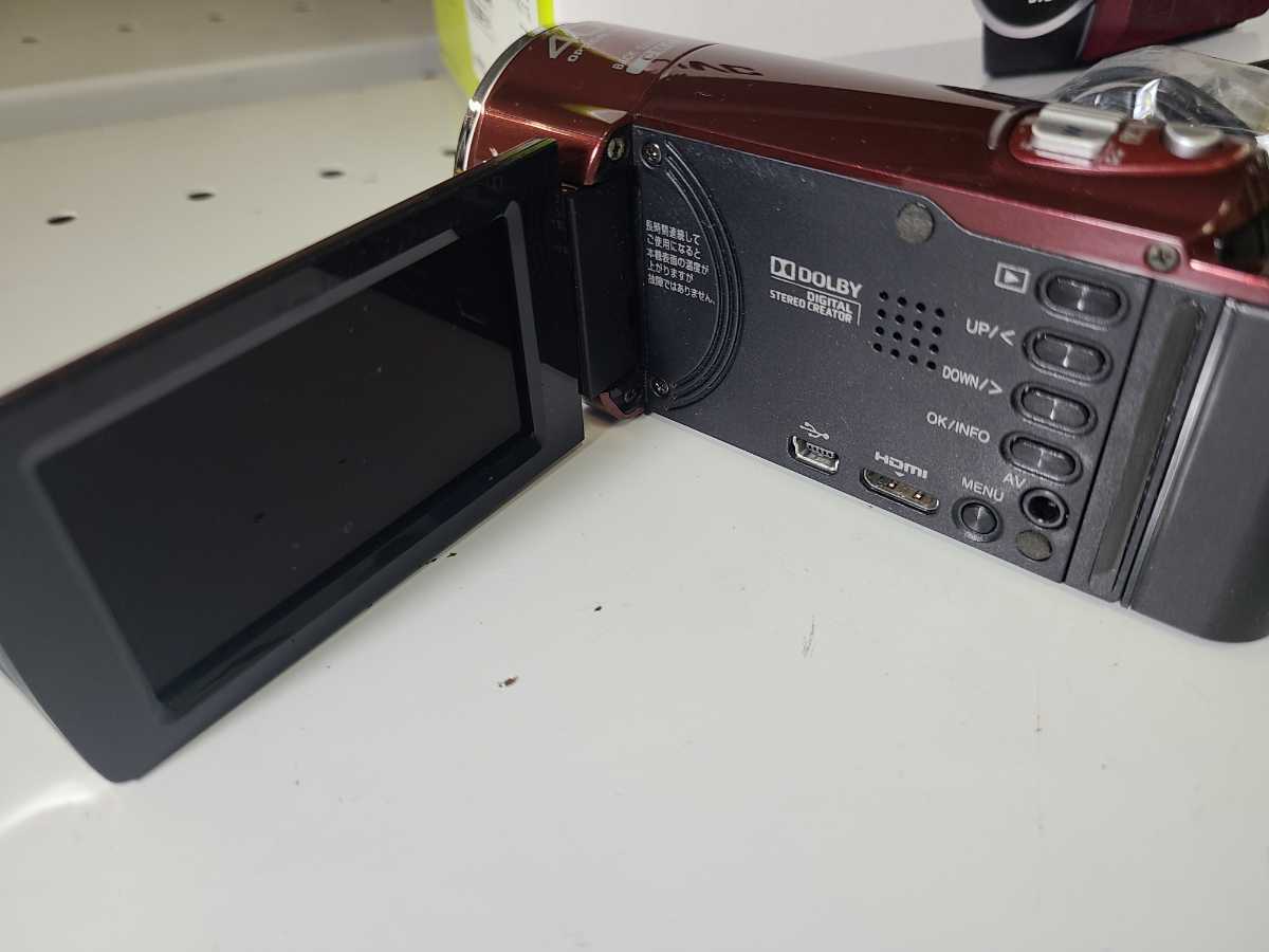 Victor GZ-E50 フルハイビジョン　EVERIO 予備バッテリー付　ジャンク扱い ビデオカメラ 　B2_画像3