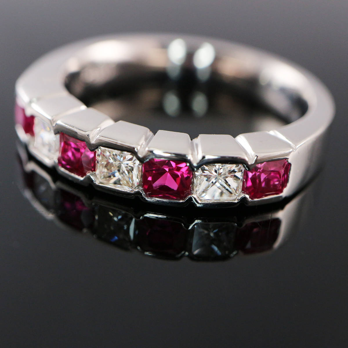 PT900 Ruby Diamond Ring R0.70 D0.43 [CTM3845]