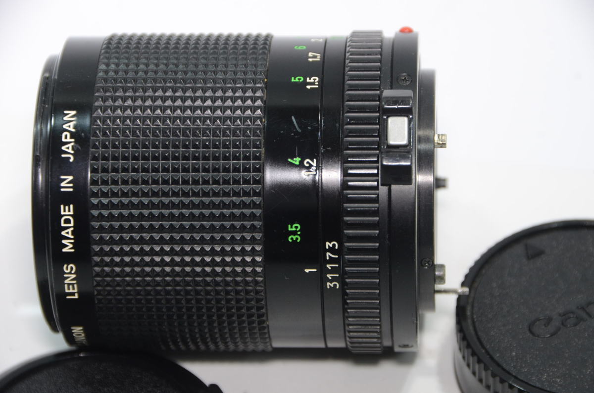【 中古レンズ 純正フード付 】Canon NEW FD 100mm F2 キヤノン 単焦点レンズ [管QS659_画像4