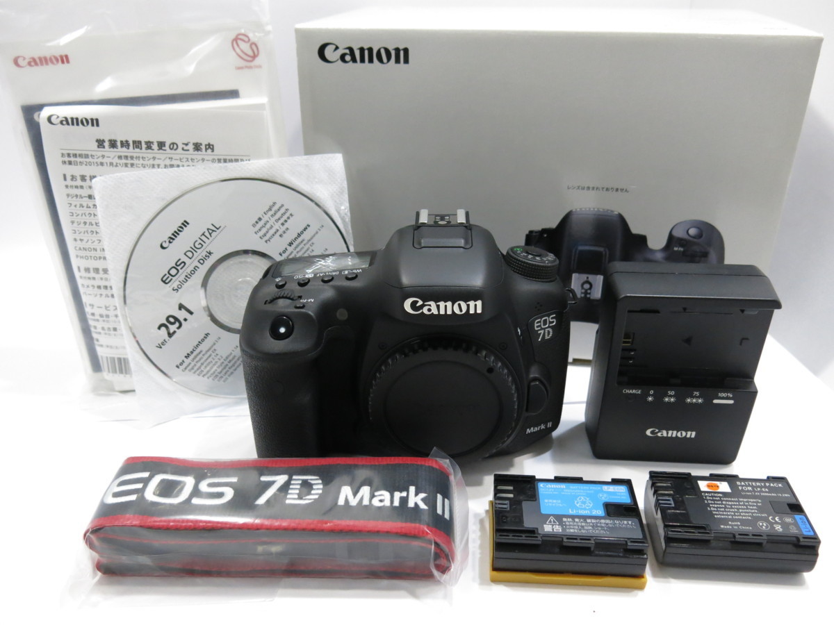 Canon EOS 7D MarkII  корпус  ... （ ремень   руководство по эксплуатации    не вскрытый ）  Canon  [ труба  BY757]