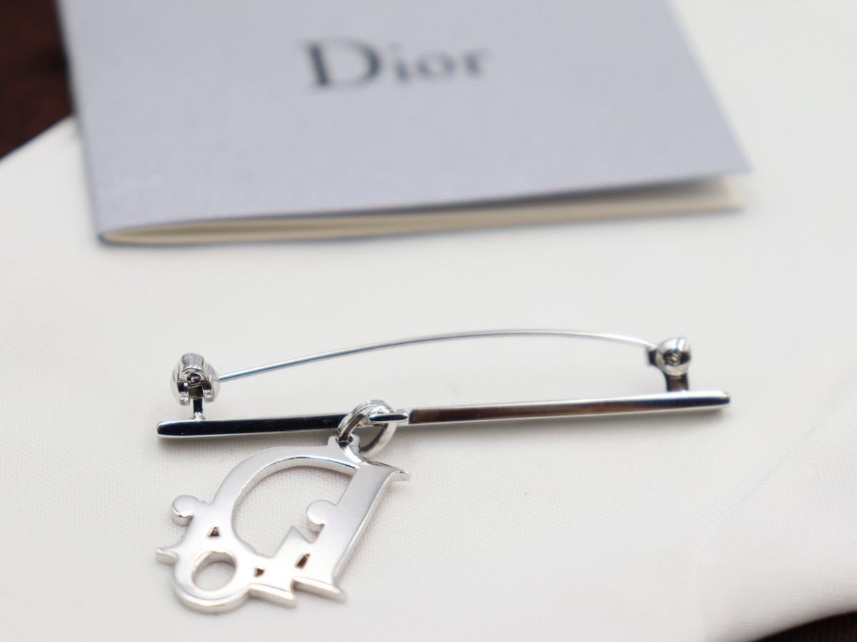 【美品】希少 Christian Dior ブローチ ロゴ クリスチャン ディオール ヴィンテージ アクセサリー レディース スーツ ジャケット レア i7_画像4