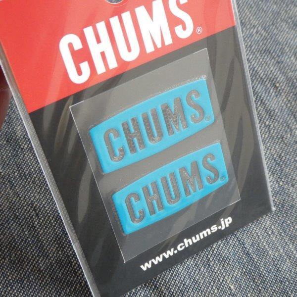 チャムス Sticker ステッカー CHUMS Logo Emboss Sticker ティール CH62-1125 新品_画像4