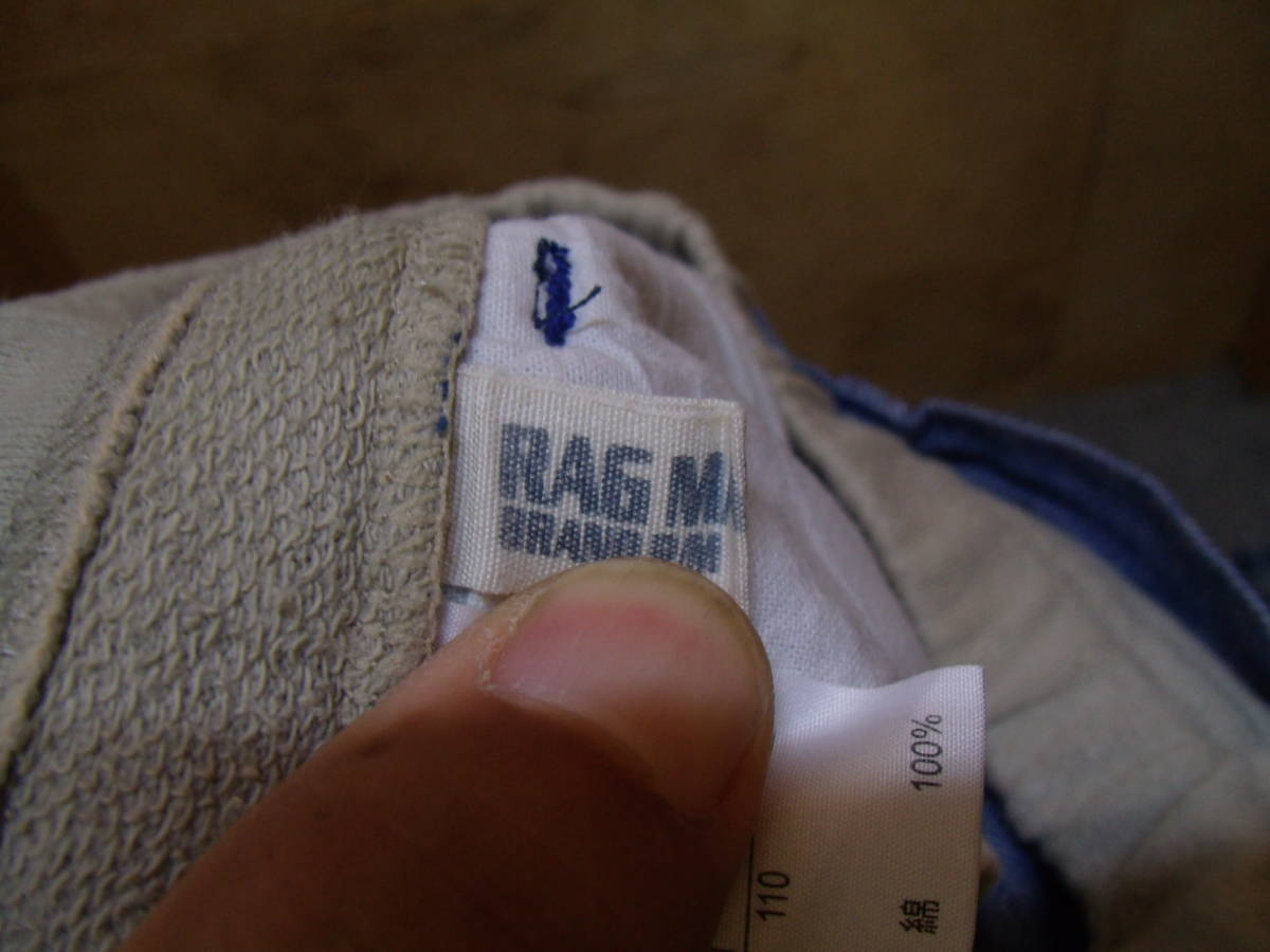 全国送料無料 ラグマート RAG MART キッズジョイ製 子供服キッズベビー女の子前にレースポケット付きスカート110 着丈35cm_画像9