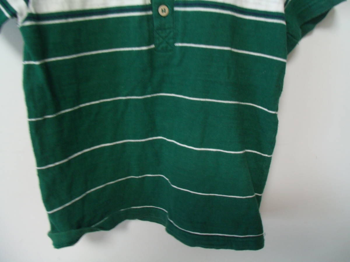 全国送料無料 プライマル ポイント PRIMAL POINT 子供服キッズ男の子 半袖 緑色サーフボーダーポロシャツ 110_画像3
