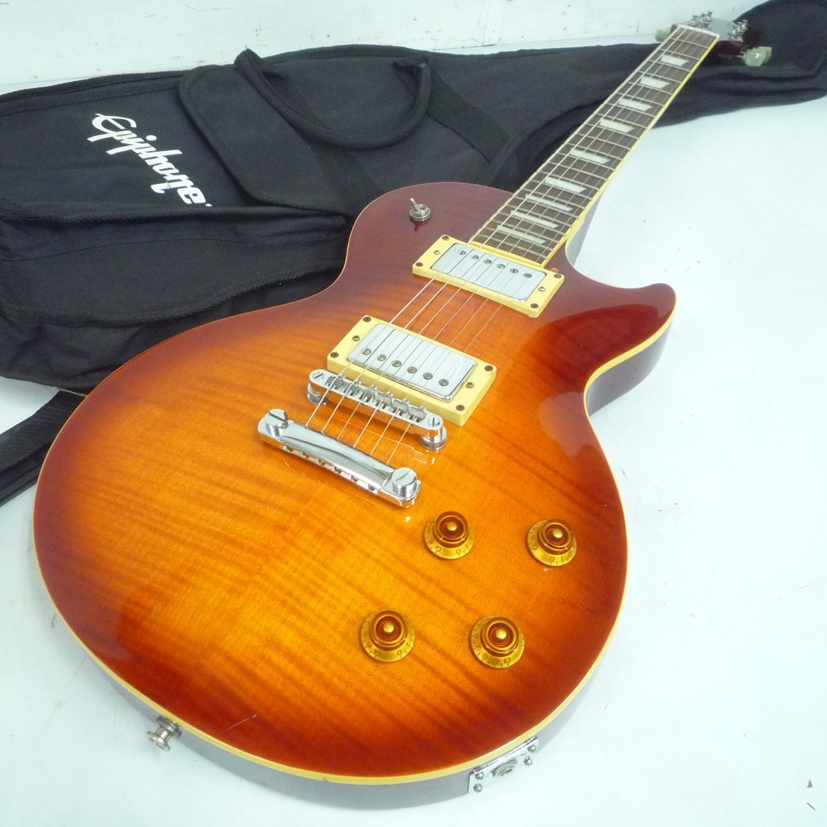 エレキギター Epiphone レスポール スタンダード トラ目 サンバースト