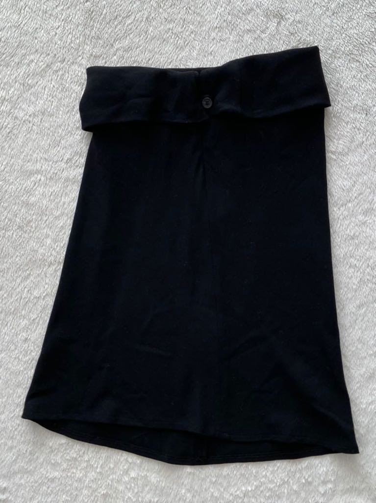 ANN DEMEULEMEESTER size36 ベルギー製ブラックスカート 黒 アンドゥムルメステール_画像5