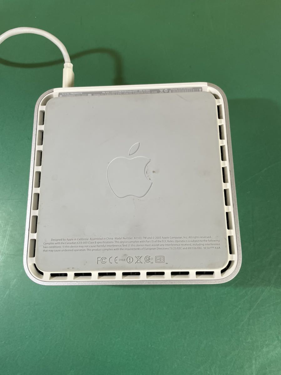 Apple Mac mini /A1103 2005年モデル/AC-アダプター付き/通電確認済み/動作未確認ジャンク　_画像6