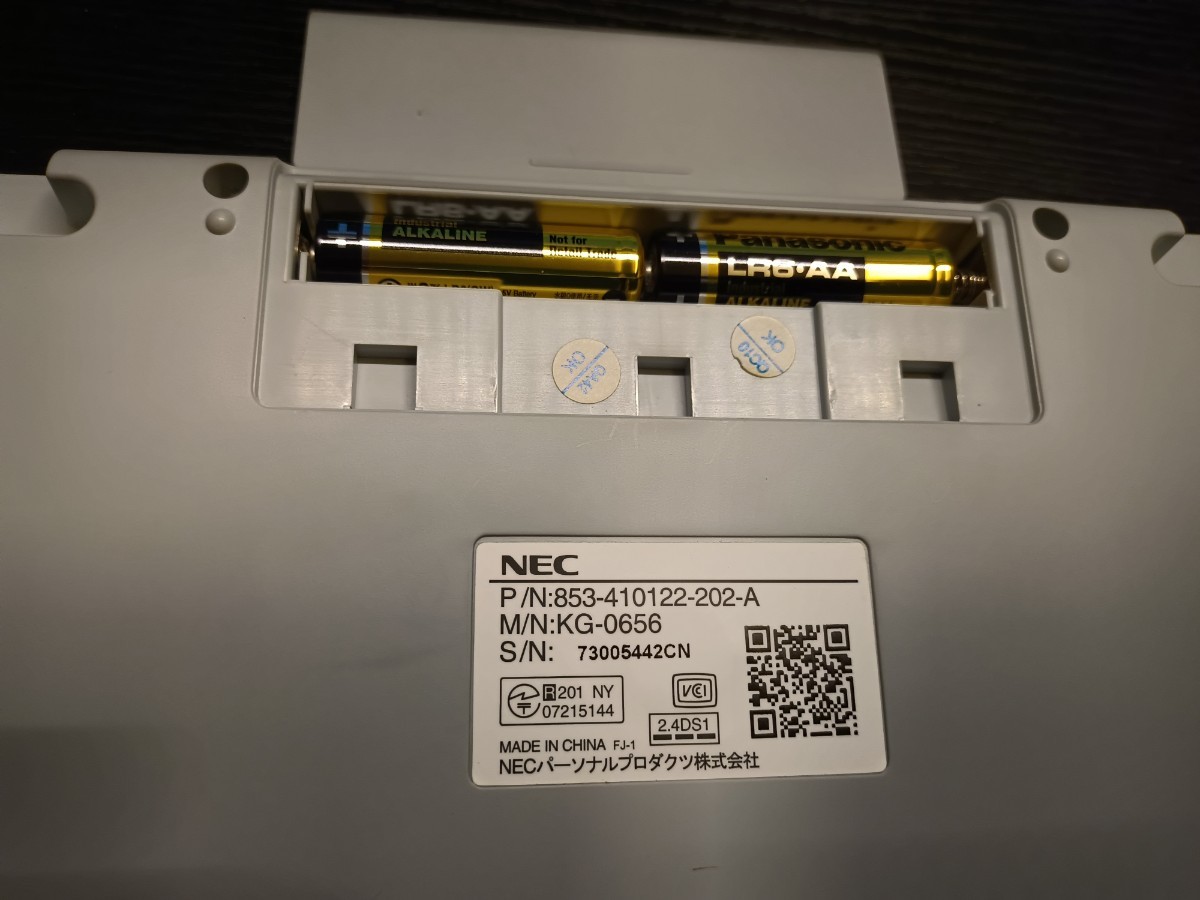 ワイヤレスキーボード NEC