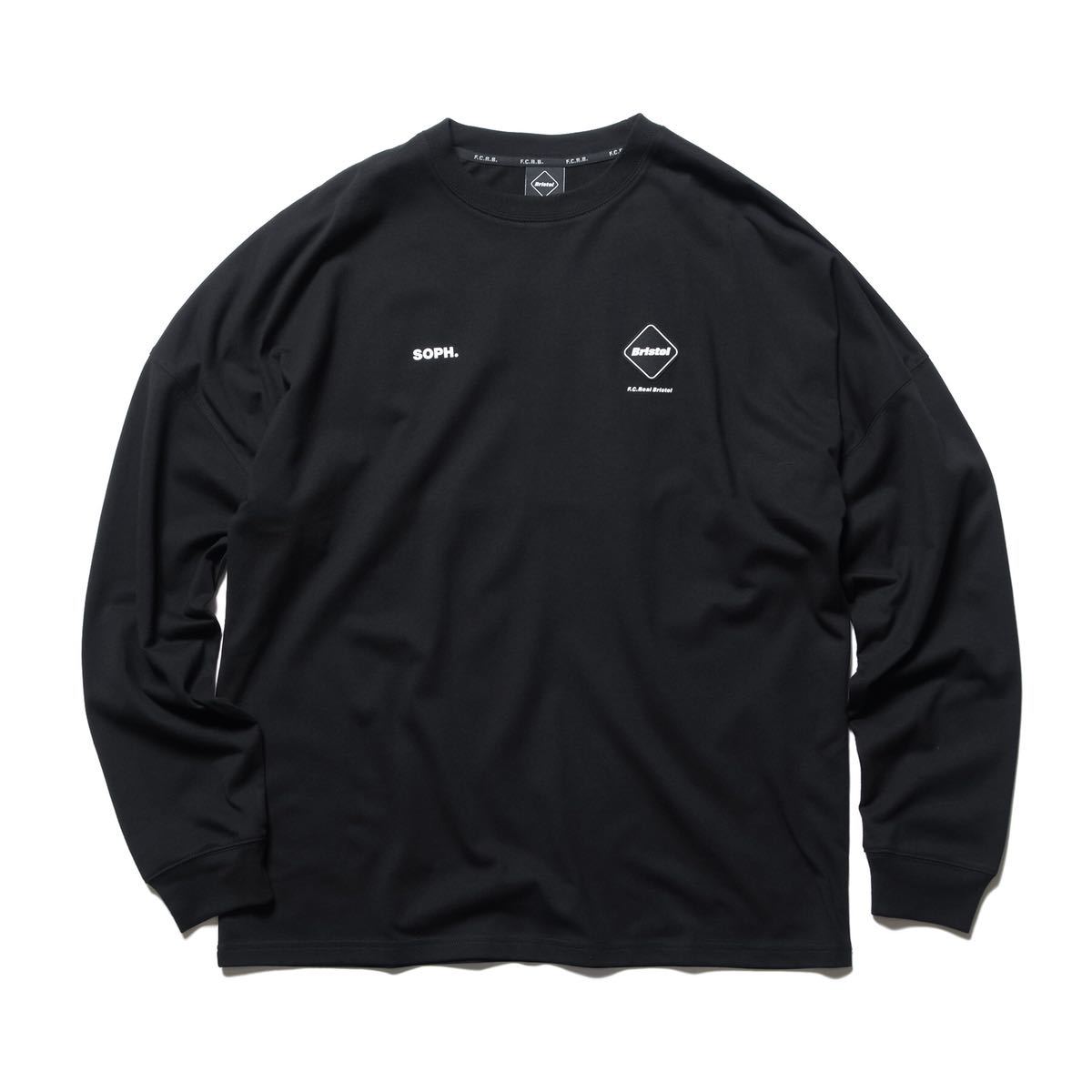 M 新品 送料無料 FCRB 22SS L/S BIG LOGO TEAM BAGGY TEE BLACK SOPH