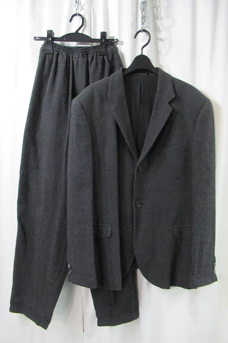 安いそれに目立つ 95ss yohji 刺し子セットアップ(HB-J01-007