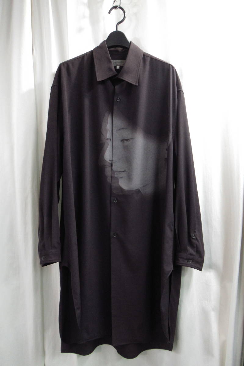 見事な創造力 20ss yohji yamamoto pour homme 内田すずめ プリント ロングブラウス(HN-B30-511) 長袖シャツ