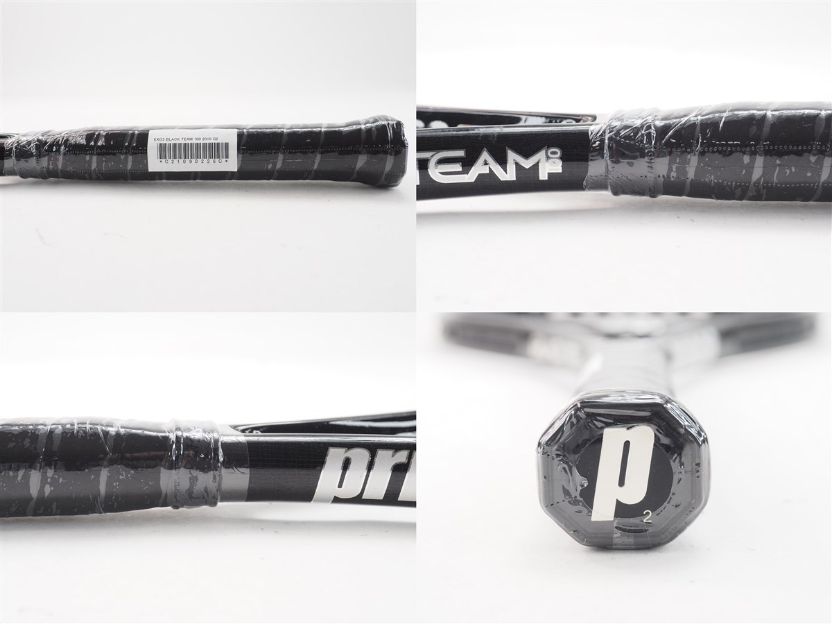 中古 テニスラケット プリンス イーエックスオースリー ブラック チーム 100 2010年モデル (G2)PRINCE EXO3 BLACK TEAM 100 2010_画像3