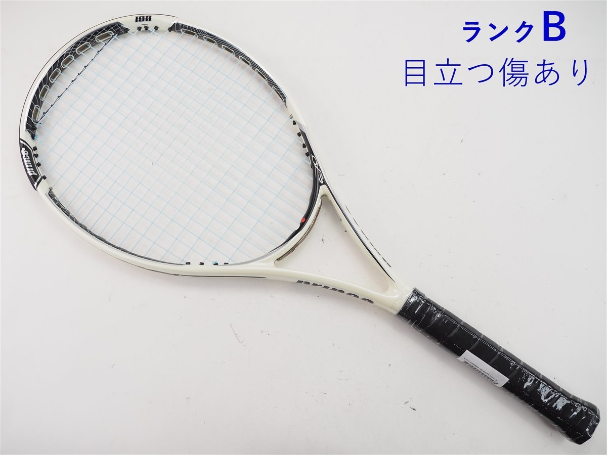 中古 テニスラケット プリンス イーエックスオースリー ハリアー 100 ホワイト 2013年モデル (G2)PRINCE EXO3 HARRIER 100 WHITE 2013_画像1