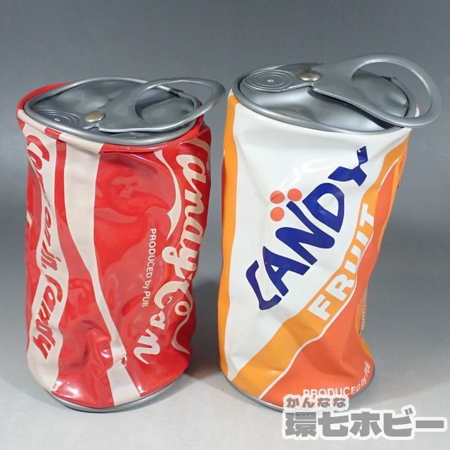 VME72◆当時物 パチ コカコーラ ファンタ風 CANDY ポーチ まとめ/ノベルティ 昭和レトロ コカ・コーラ ペンケース 空缶 空き缶 送:-/60_画像2