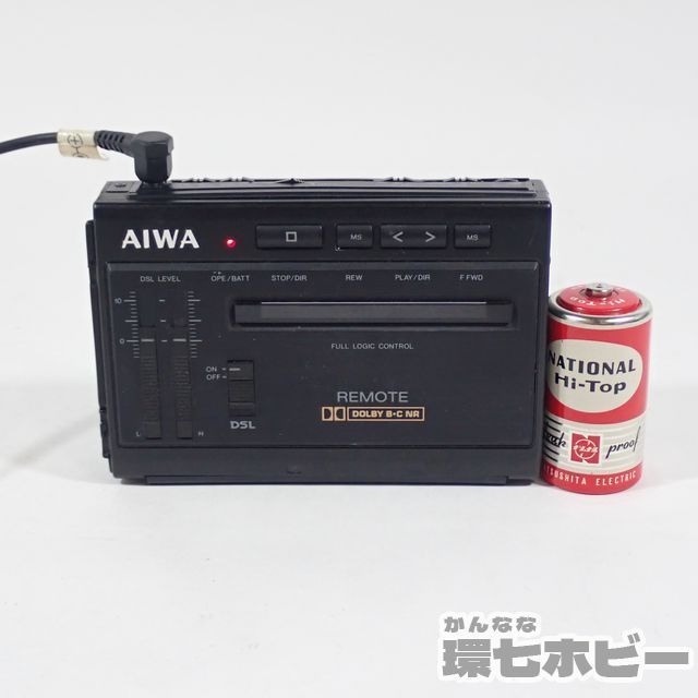 MF5◆AIWA アイワ ポータブル ステレオカセットプレーヤー HS-PX20 アダプター AC-620A付 まとめ 通電OK ジャンク/カセットボーイ 送:60_画像2