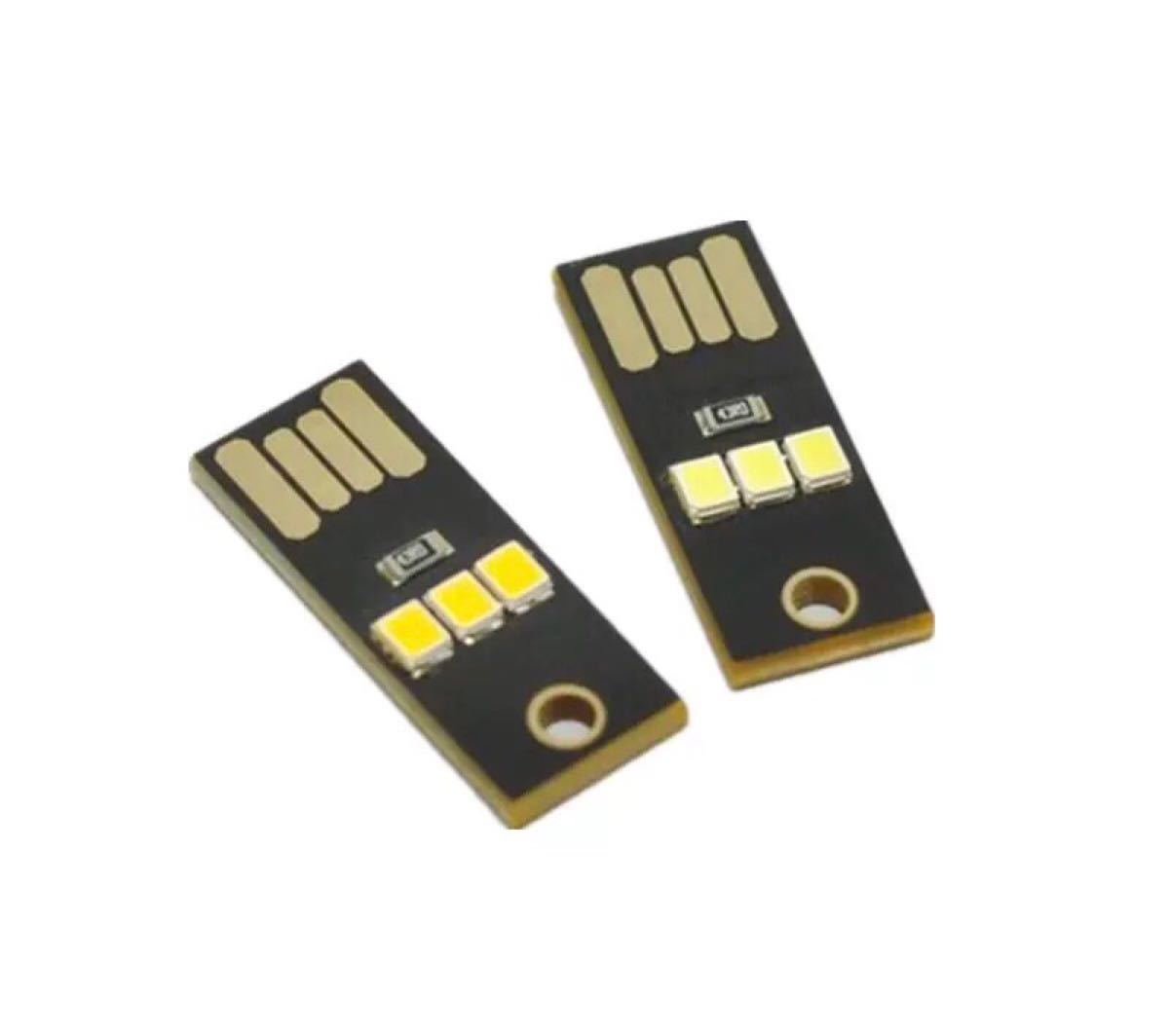  USB LED キーホルダー ポータブルライト3点セット