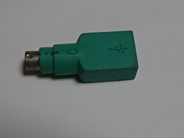 USB-PS/2変換 アダプターUSB→PS2 コンバーター コネクタ キーボード 
