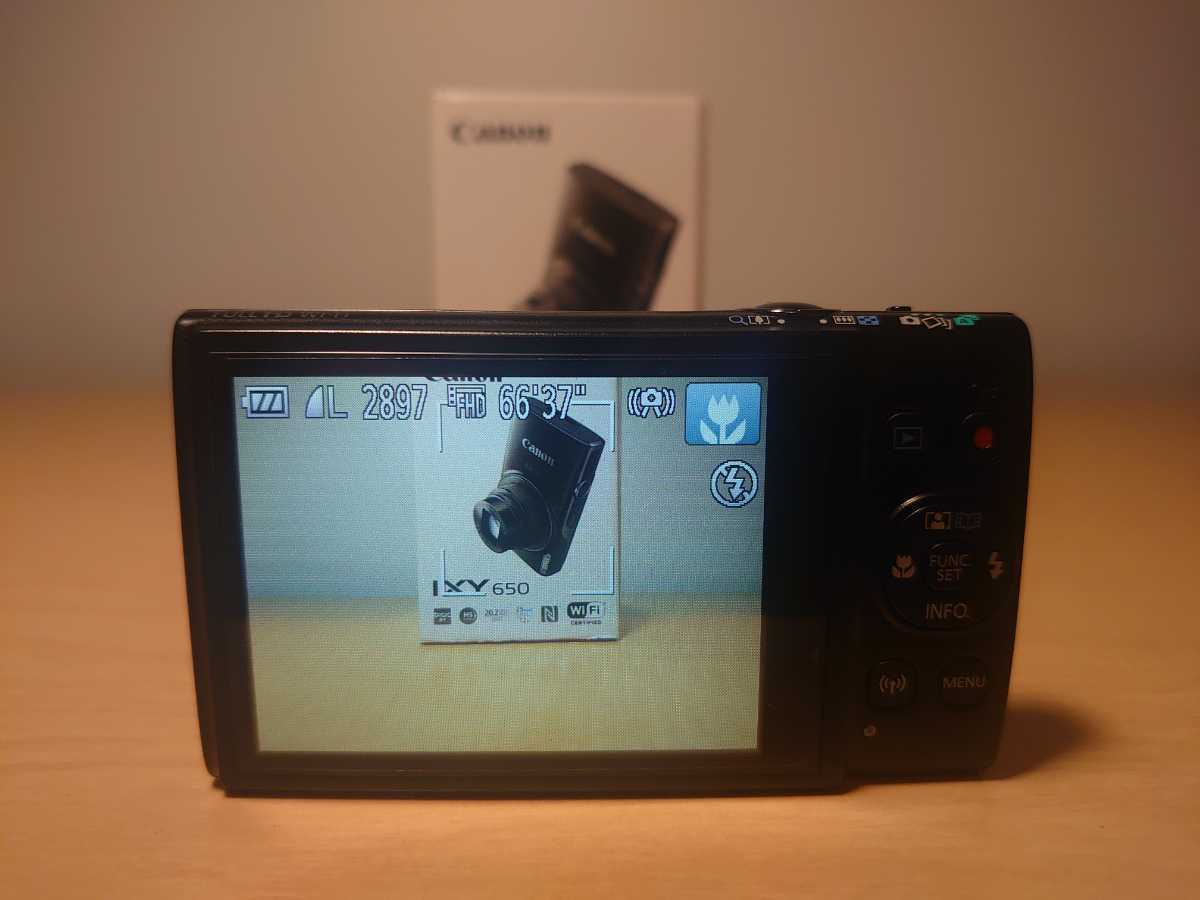 超美品☆綺麗☆動作OK【Canon IXY 650 ブラック】付属品全揃 メモリー