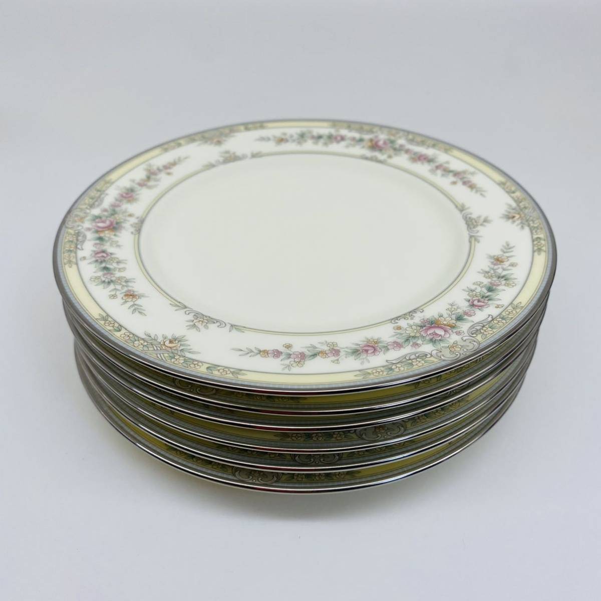 Noritake Shenandoah 9729 bread & butter plate: 6 1/2 diameter ノリタケ シェナンドー パン&バタープレート 6枚Set ☆USED 美品 希少☆_画像1