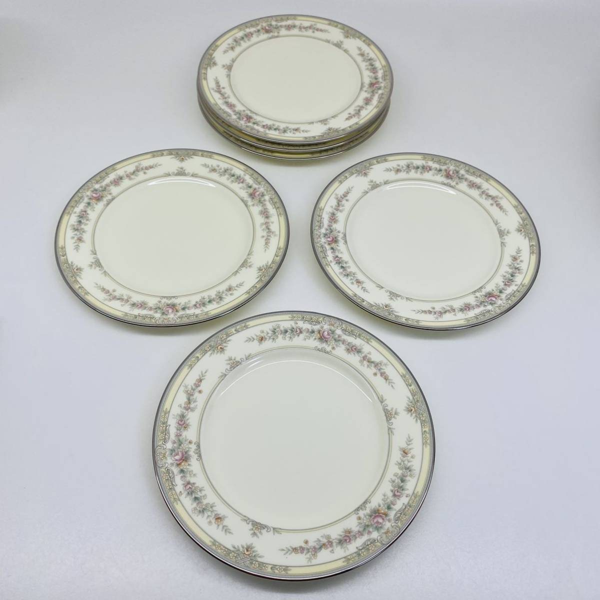 Noritake Shenandoah 9729 bread & butter plate: 6 1/2 diameter ノリタケ シェナンドー パン&バタープレート 6枚Set ☆USED 美品 希少☆_画像8