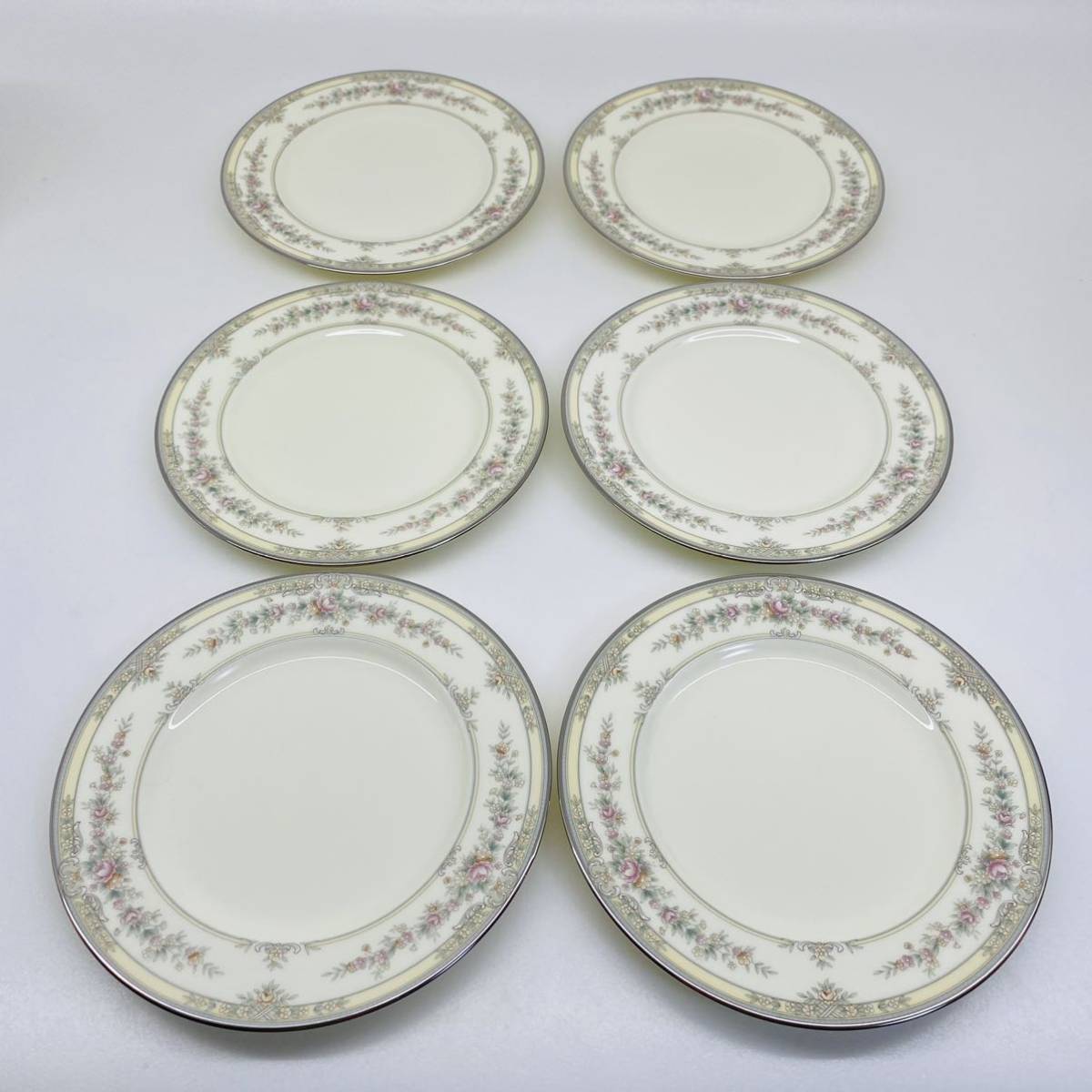 Noritake Shenandoah 9729 bread & butter plate: 6 1/2 diameter ノリタケ シェナンドー パン&バタープレート 6枚Set ☆USED 美品 希少☆_画像2