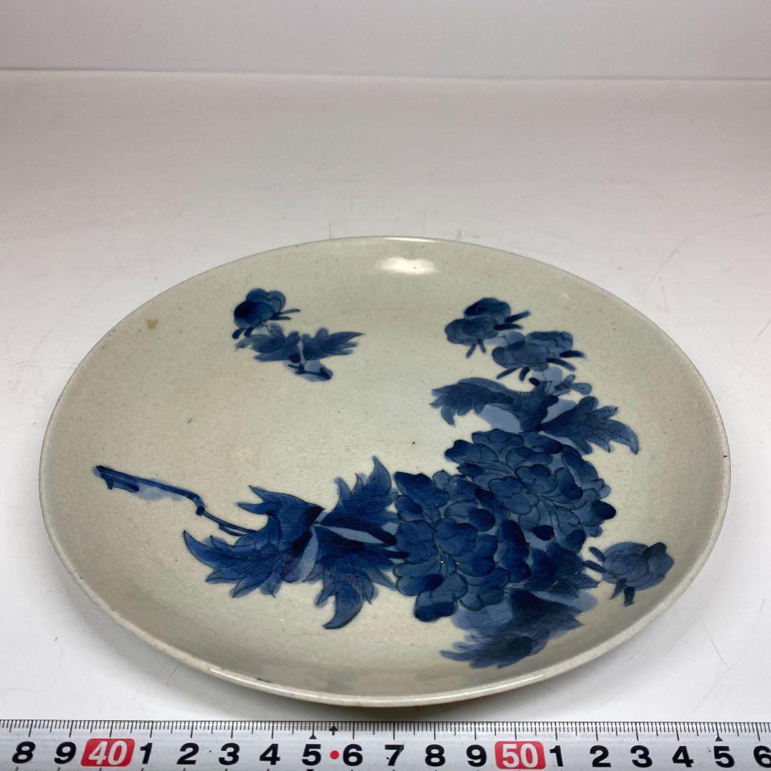 1◇初荷です ◇古伊万里 江戸中期~後期 蛸唐草大皿 46cm ◇丁寧な絵 ...