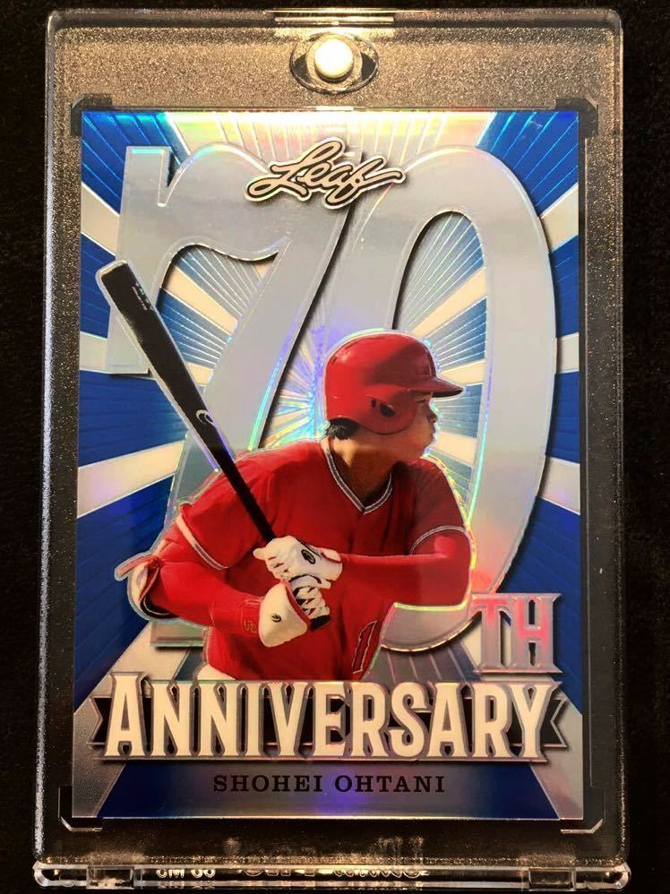 大谷翔平選手☆50枚限定☆ Leaf 70周年記念レア・カード【マグネット
