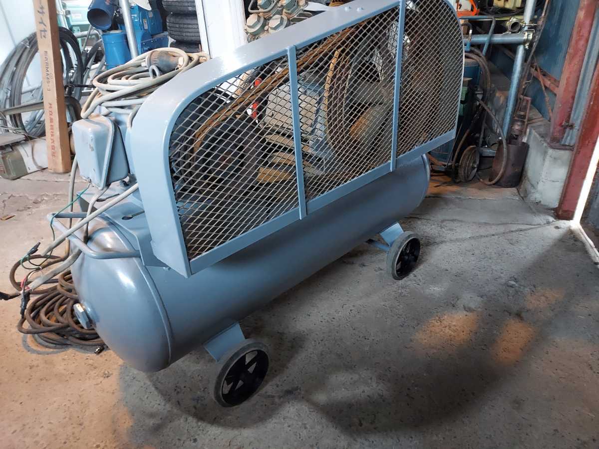 即決 フジ コンプレッサー エアコンプレッサー アースフジ PUV-7 三相