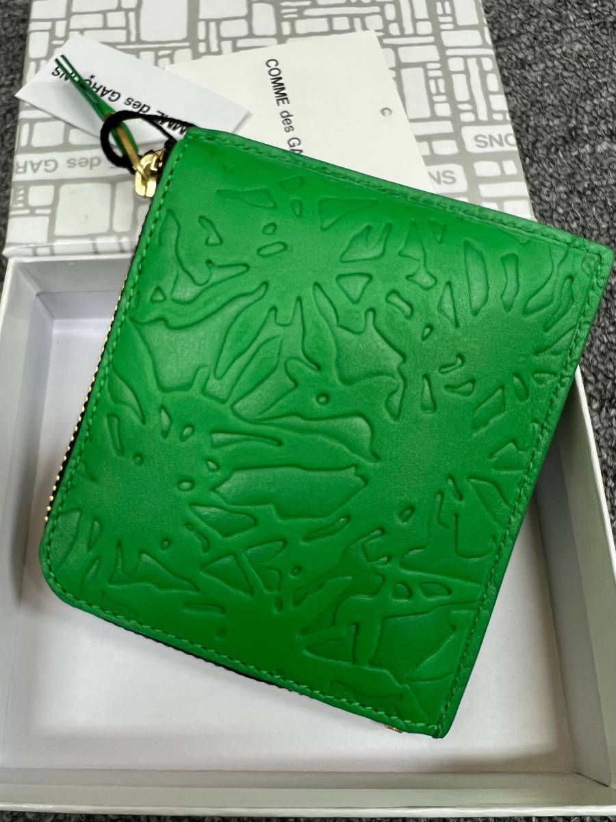 定17600円 新品 ■ Wallet COMME des GARCONS 22SS エンボス レザー ウォレット 財布 小銭入れ ウォレット コムデギャルソン SA3100ER ■_画像2