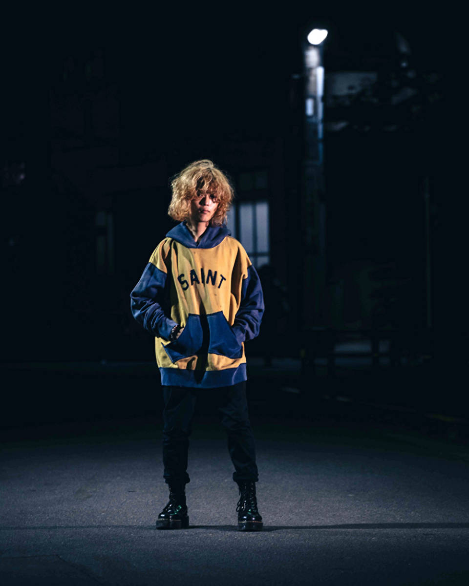 定価62700円 □ SAINT MICHAEL 21AW フェルト ダメージ加工 スウェット