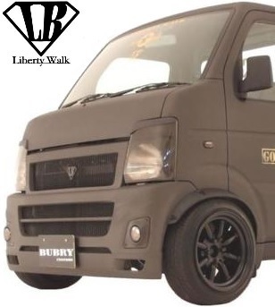 【M's】SUZUKI DA63T キャリィ CARRY (1999y-2013y) Liberty Walk lb★nation フロントバンパースポイラー ／ キャリー リバティーウォーク_画像1