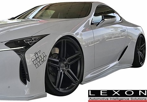 【M's】LEXUS LC500 LC500h (2017/03-) レクソン サイドスプリッタ―(左右) ／ FRP ※要適合確認 レクサス LEXON LC URZ100 GWZ100_画像1