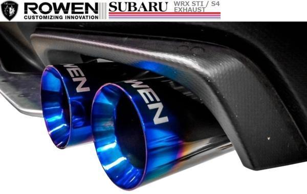 【M's】スバル WRX STI VAB専用 4本出し チタン マフラー ROWEN ／ ロエン 純正・ROWENリアバンパー対応 1S006Z02TR SUBARU_画像7